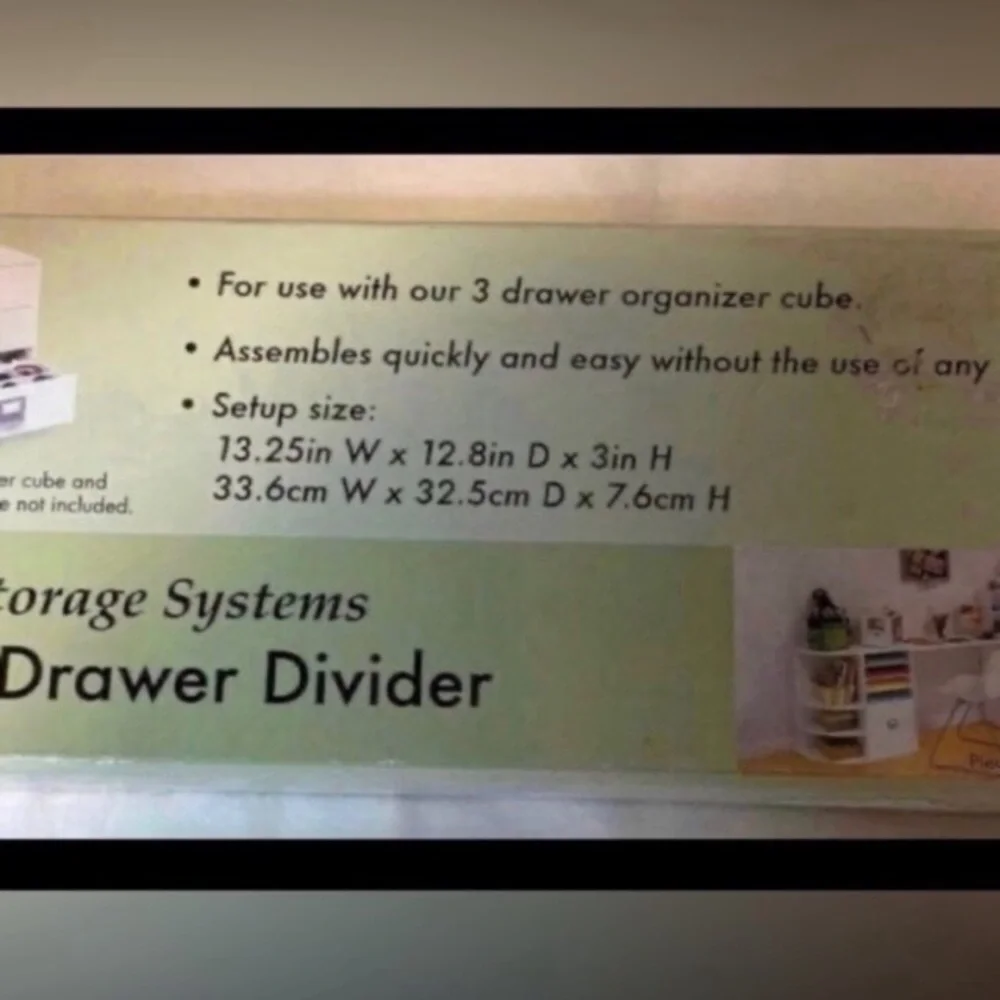 White Cube Drawer Divider